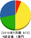 羽田組 貸借対照表 2010年5月期