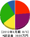 浅田商店建設 貸借対照表 2012年6月期