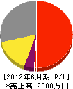 浅田造園 損益計算書 2012年6月期