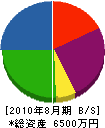 渡辺設備工業所 貸借対照表 2010年8月期