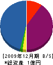 吉澤建設 貸借対照表 2009年12月期