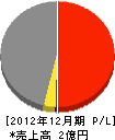 藤田組 損益計算書 2012年12月期