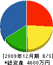 新潟断熱住設 貸借対照表 2009年12月期
