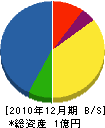 散田管工 貸借対照表 2010年12月期
