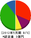 日東 貸借対照表 2012年5月期