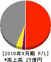 竹島鉄工建設 損益計算書 2010年9月期