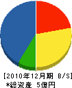 永沢水道工業 貸借対照表 2010年12月期
