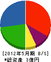 山崎工務所 貸借対照表 2012年5月期