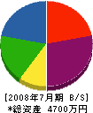 石塚建設 貸借対照表 2008年7月期