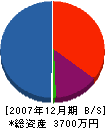 児玉建築 貸借対照表 2007年12月期