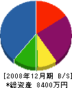 ケイダイ 貸借対照表 2008年12月期