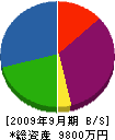 飯野工業 貸借対照表 2009年9月期