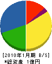 畠山電気工業 貸借対照表 2010年1月期