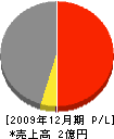 藤本水道 損益計算書 2009年12月期