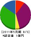 石川鑿泉工業所 貸借対照表 2011年5月期