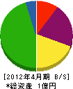 佐賀工務所 貸借対照表 2012年4月期