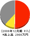 亀子建設 損益計算書 2008年12月期