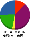 坂元電気工事 貸借対照表 2010年3月期
