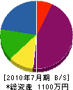池田塗装店 貸借対照表 2010年7月期