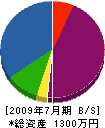 匹田硝子塗料店 貸借対照表 2009年7月期