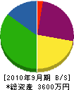美輝 貸借対照表 2010年9月期