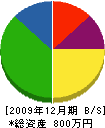 松本産業 貸借対照表 2009年12月期