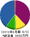 平井組 貸借対照表 2012年6月期