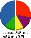 松田建設 貸借対照表 2010年7月期