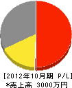 太田建設 損益計算書 2012年10月期