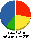 坂本建設 貸借対照表 2010年4月期