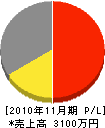 岩井住宅設備 損益計算書 2010年11月期