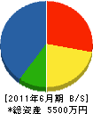 山田住建 貸借対照表 2011年6月期