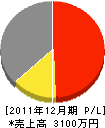 渡邉塗装店 損益計算書 2011年12月期