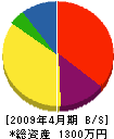 鈴木電気商会 貸借対照表 2009年4月期
