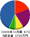 武田燃料 貸借対照表 2008年12月期