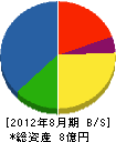 平井建設 貸借対照表 2012年8月期