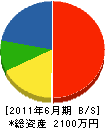 新井電業 貸借対照表 2011年6月期