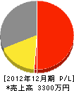 辻電気 損益計算書 2012年12月期