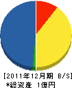 川崎ネット工業 貸借対照表 2011年12月期