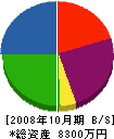 高松産業 貸借対照表 2008年10月期
