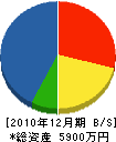 安田工務店 貸借対照表 2010年12月期