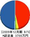 伊藤（元）建設 貸借対照表 2009年12月期