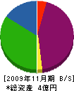 オクダ 貸借対照表 2009年11月期