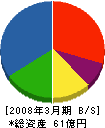 東洋実業 貸借対照表 2008年3月期
