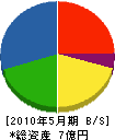 藤田建設 貸借対照表 2010年5月期