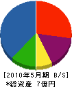 鍋田土木 貸借対照表 2010年5月期