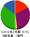 斎藤建装 貸借対照表 2012年2月期