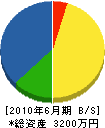 富士建設 貸借対照表 2010年6月期