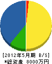 木村電気商会 貸借対照表 2012年5月期