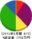 嶋村設備 貸借対照表 2012年6月期